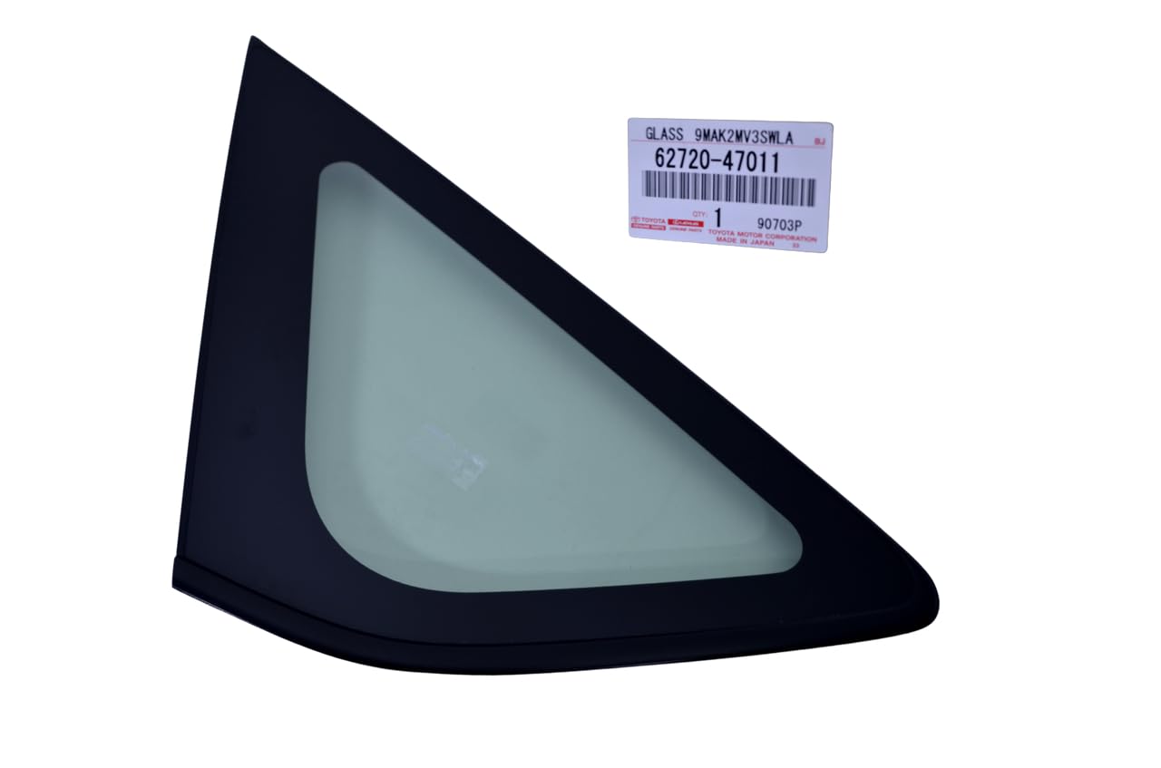 2004-2009 Toyota Prius Left Driver Side Rear Quarter Window Glass - OEM Replacement Part for Hatchback Sedan | Perfect for Auto Glass Repair & Replacement Services