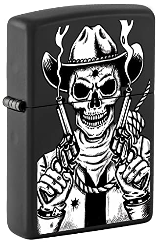 Skull Guns Western Cowboys Black Matte Z5115