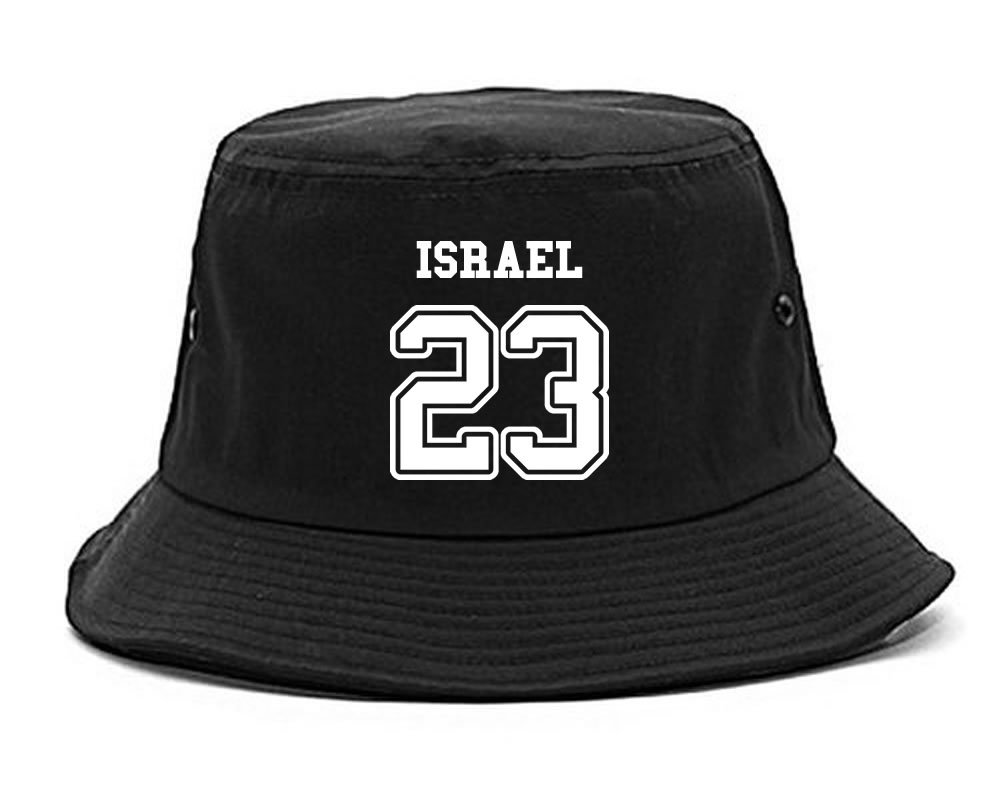 Israel 23 Team Sport Style Jersey Bucket Hat - Adjustable Cotton Baseball Cap for Men & Women - Perfect for Soccer Games, Beach Outings & Summer Fashion