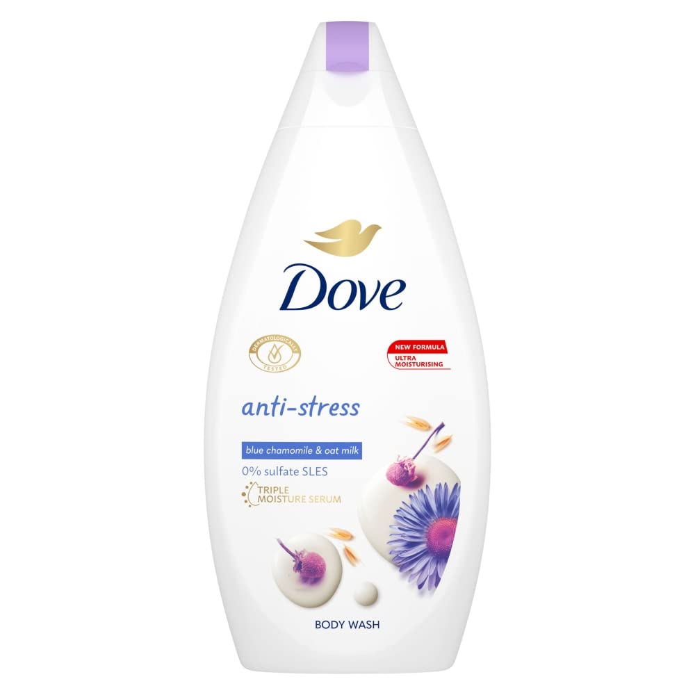 Dove Anti-Stress Moisturising Body Wash 450ml | Soothing Shower Gel for Relaxation & Hydration | Perfect for Stress Relief & Self-Care Moments