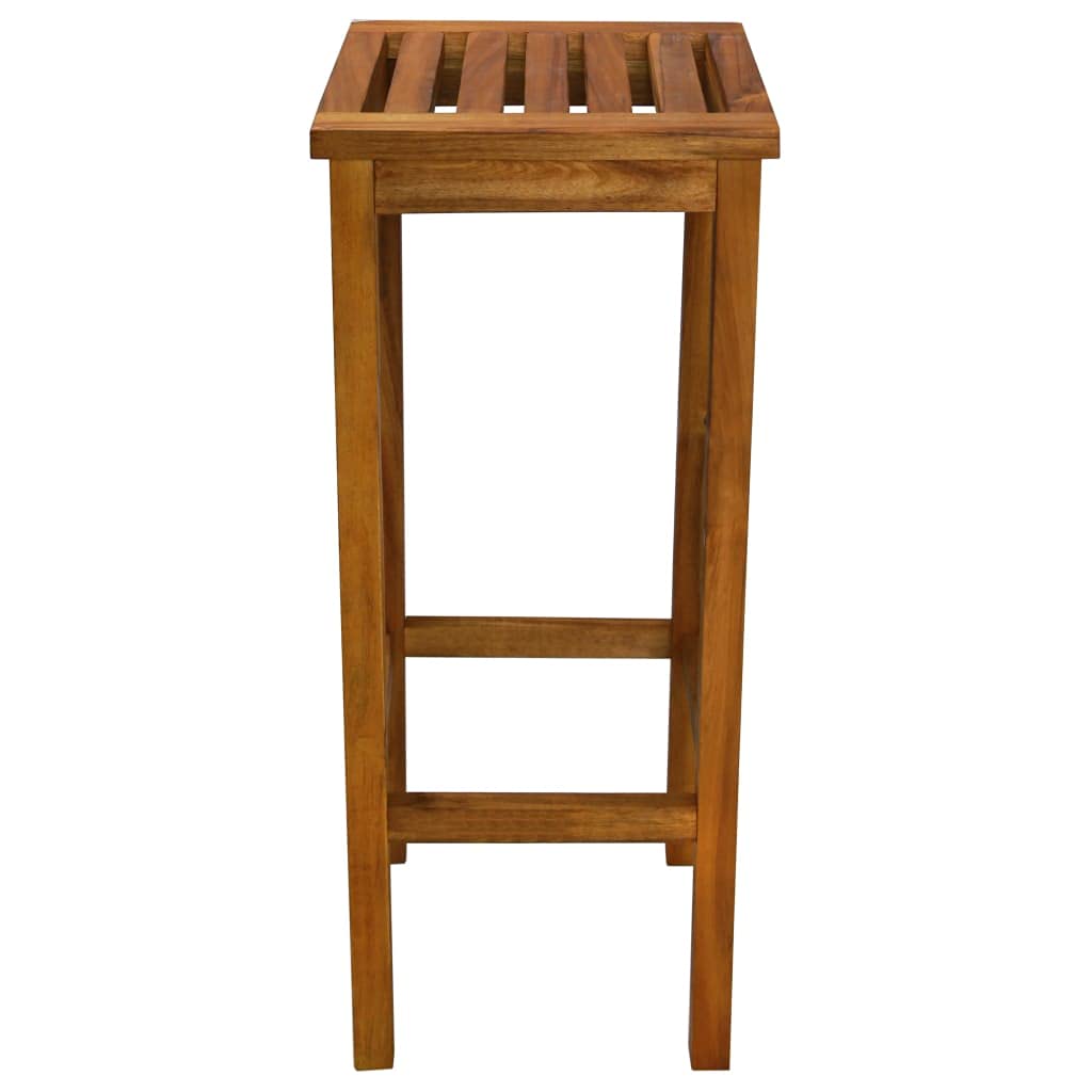 Modern Industrial Bar Stools Set of 2 - Solid Acacia Wood Counter Height Stools for Kitchen Island, Breakfast Bar & Pub - Fast Shipping & Durable Design