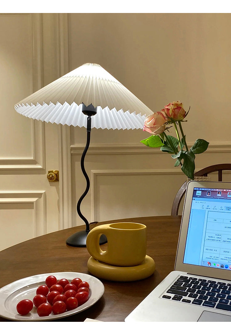 Modern Squiggle Table Lamp - Adjustable LED Desk Light for Home Office, Bedroom & Study - Stylish & Functional Lighting for Reading & Decor