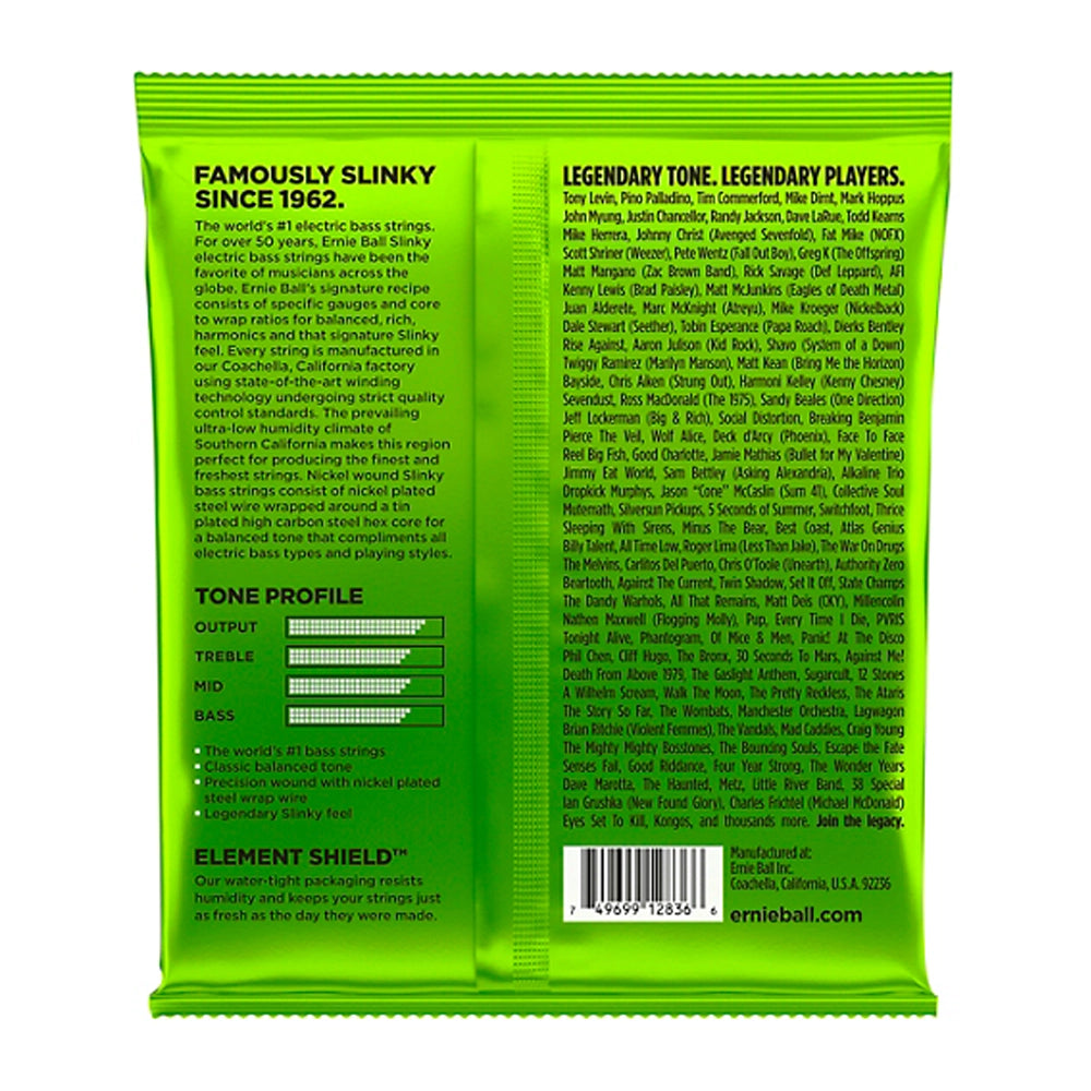 Ernie Ball 2836 Slinky 5-String Bass Guitar Strings - Long-Lasting Tone & Playability for Rock, Metal & Studio Recording