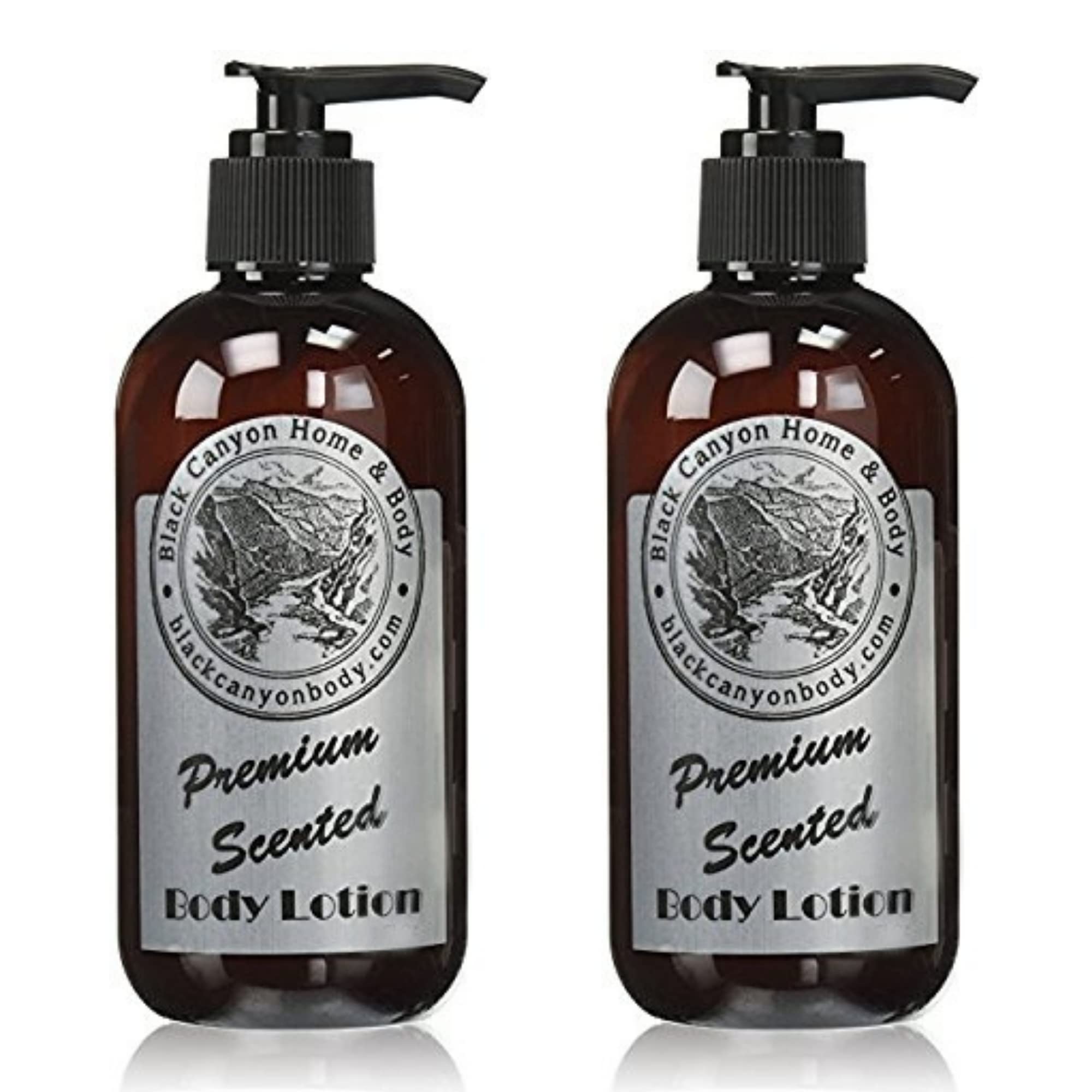 Black Canyon Amber Vanilla Scented Body Lotion - 16 Oz (2 Pack) | Moisturizing & Hydrating Skin Care for Dry Skin | Perfect for Daily Use, Gift Giving & Spa Nights
