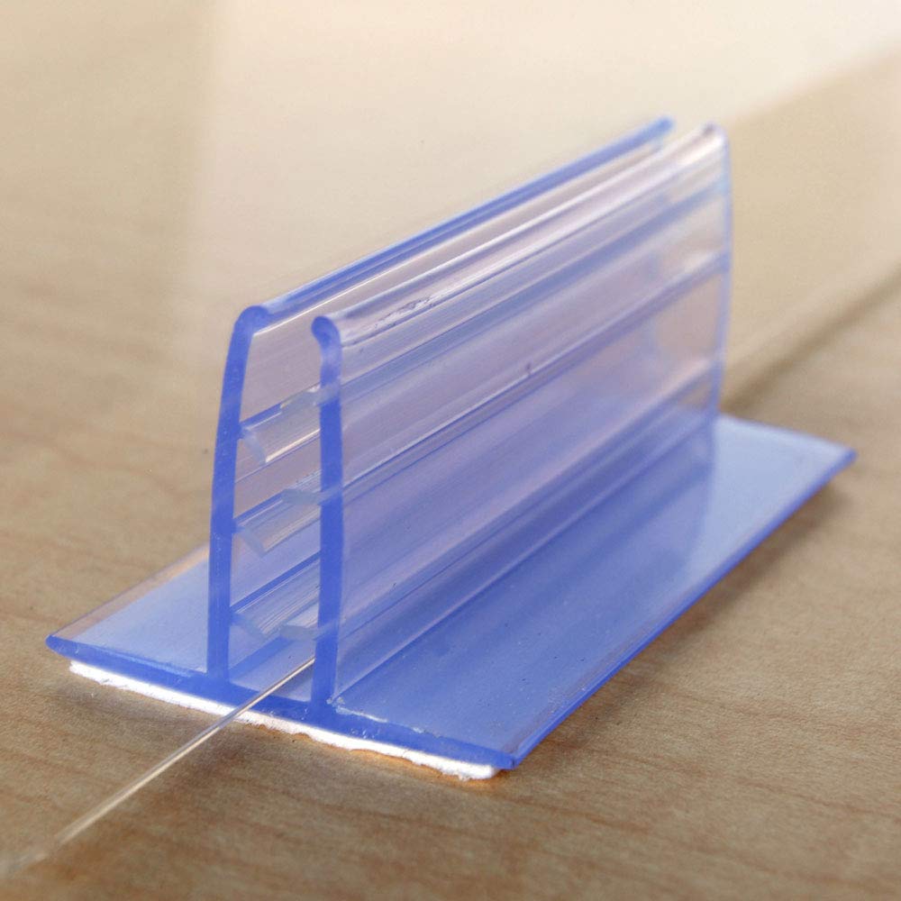 EAI Education Clear Plexiglass Student Desk Shields - 20 Inch Height, Set of 4 - Perfect for Classroom, Office, and Library Social Distancing Protection