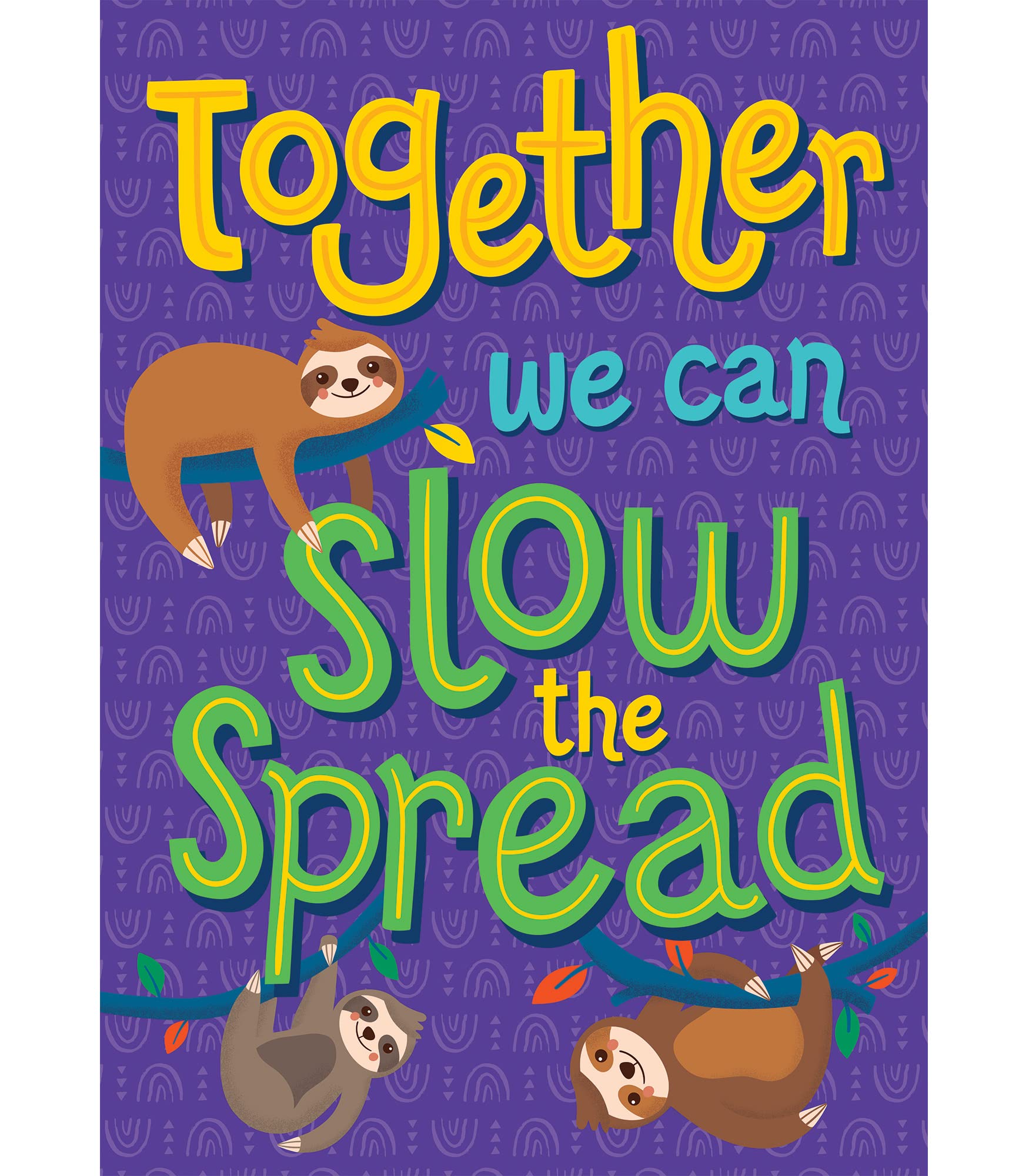 One World Together We Can Slow the Spread Poster - Motivational Classroom Decor for Teachers & Students - Perfect for School Bulletin Boards & Social Distancing Awareness