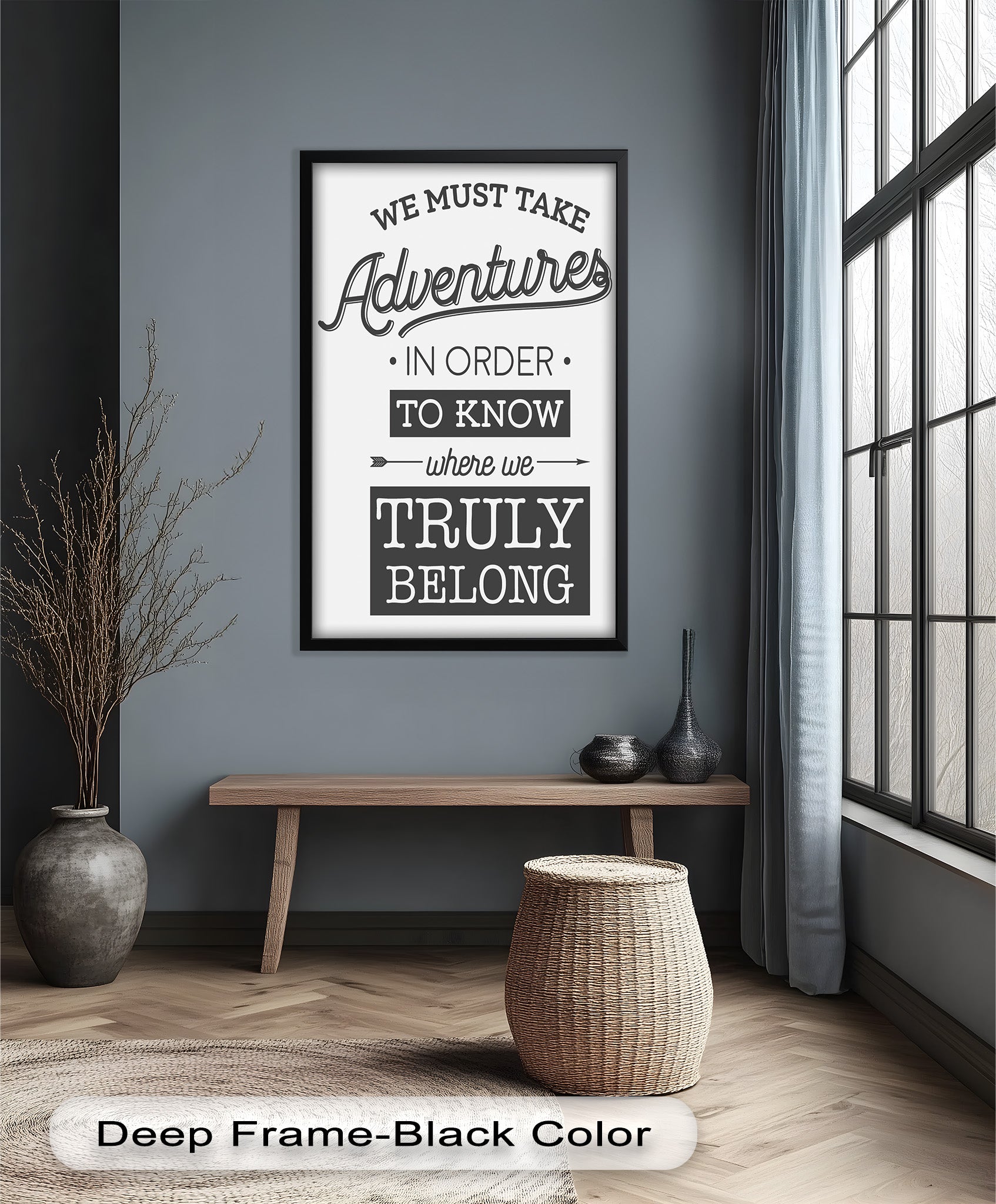 Adventurous Spirit Framed Oil Painting - Handmade Canvas Art for Living Room, Bedroom & Office Decor | Wall Art Gift for Home & Interior Design