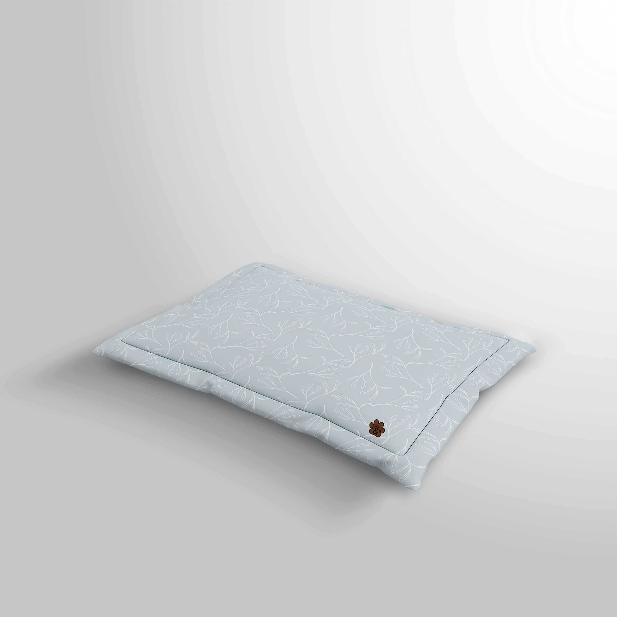 Non-Slip Dog Bed Mat for Large, Medium & Small Dogs & Cats - Washable Pet Mattress with Anti-Skid Bottom (Pattern 07, Large Size) - Perfect for Crates, Floors & Sofas