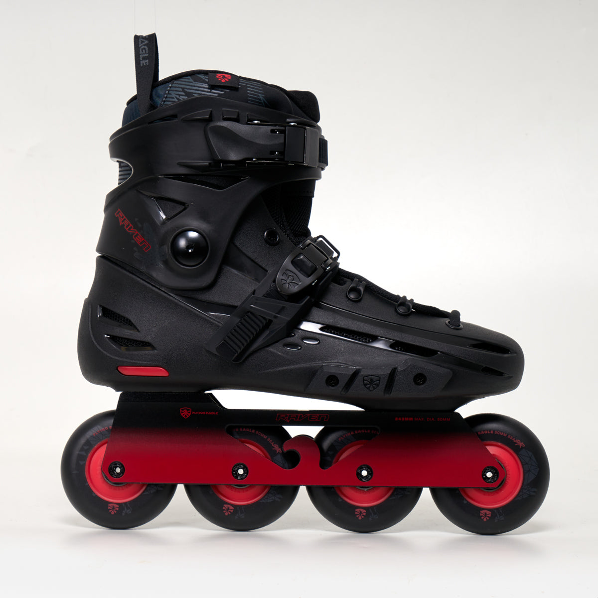 Flying Eagle F4 + Raven Unisex Inline Skates for Adults - Black | High-Performance Rollerblades for Fitness, Speed Skating & Urban Commuting