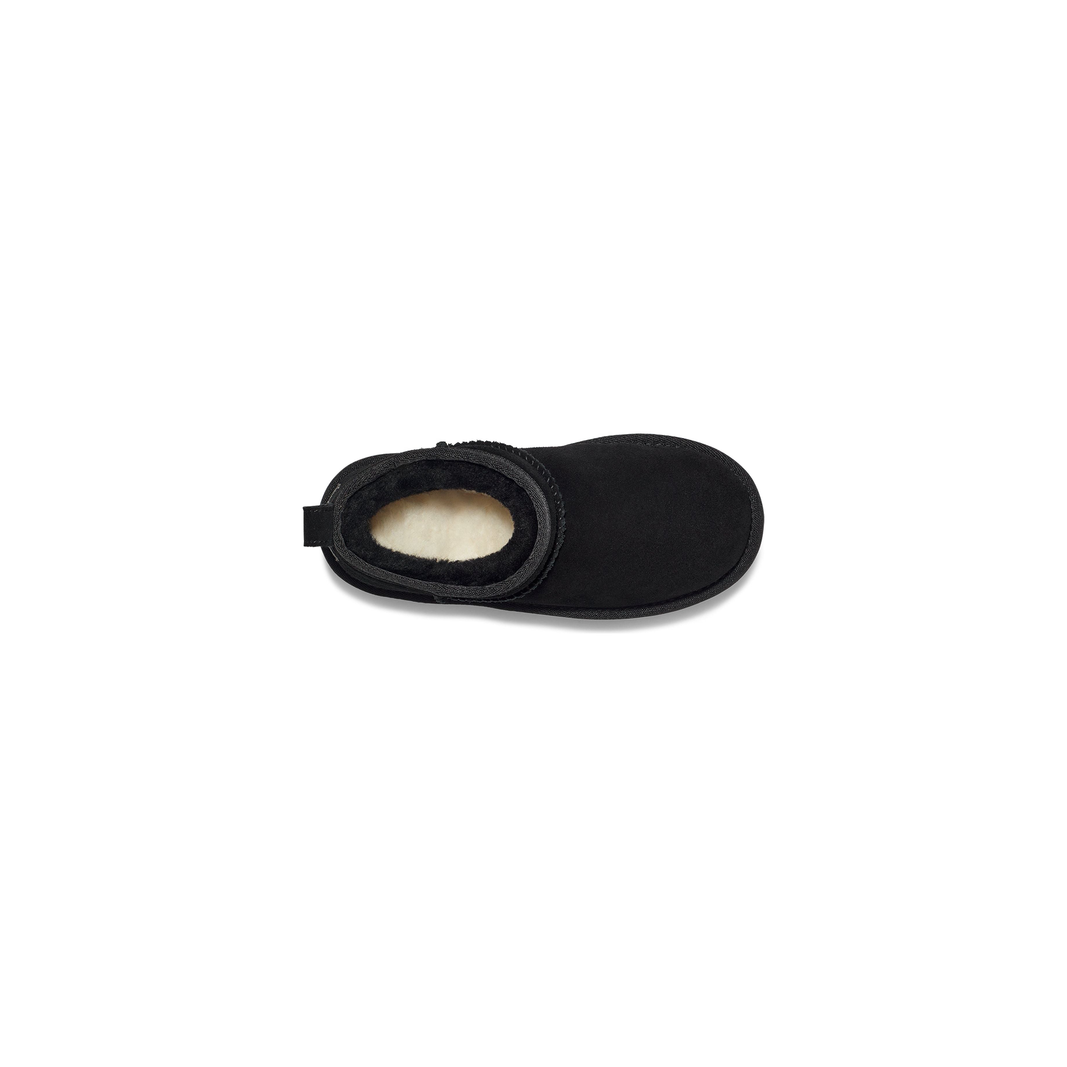 UGG Kid's Classic Ultra Mini Platform Boots - Black | Waterproof Winter Boots for Girls & Boys | Perfect for Snow, School & Outdoor Play