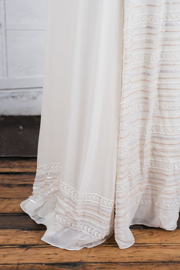 Mara Hoffman Selene Wedding Gown - Elegant Lace Bridal Gown for Beach, Garden & Destination Weddings