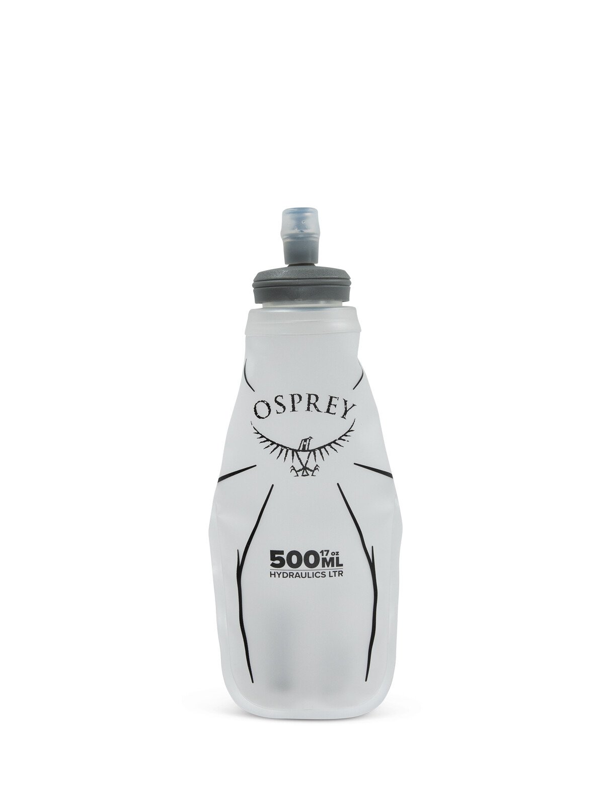 Osprey Hydraulics 500ml Soft Flask - Lightweight Water Bottle for Hiking, Running & Outdoor Adventures - BPA Free & Leak Proof Hydration Solution