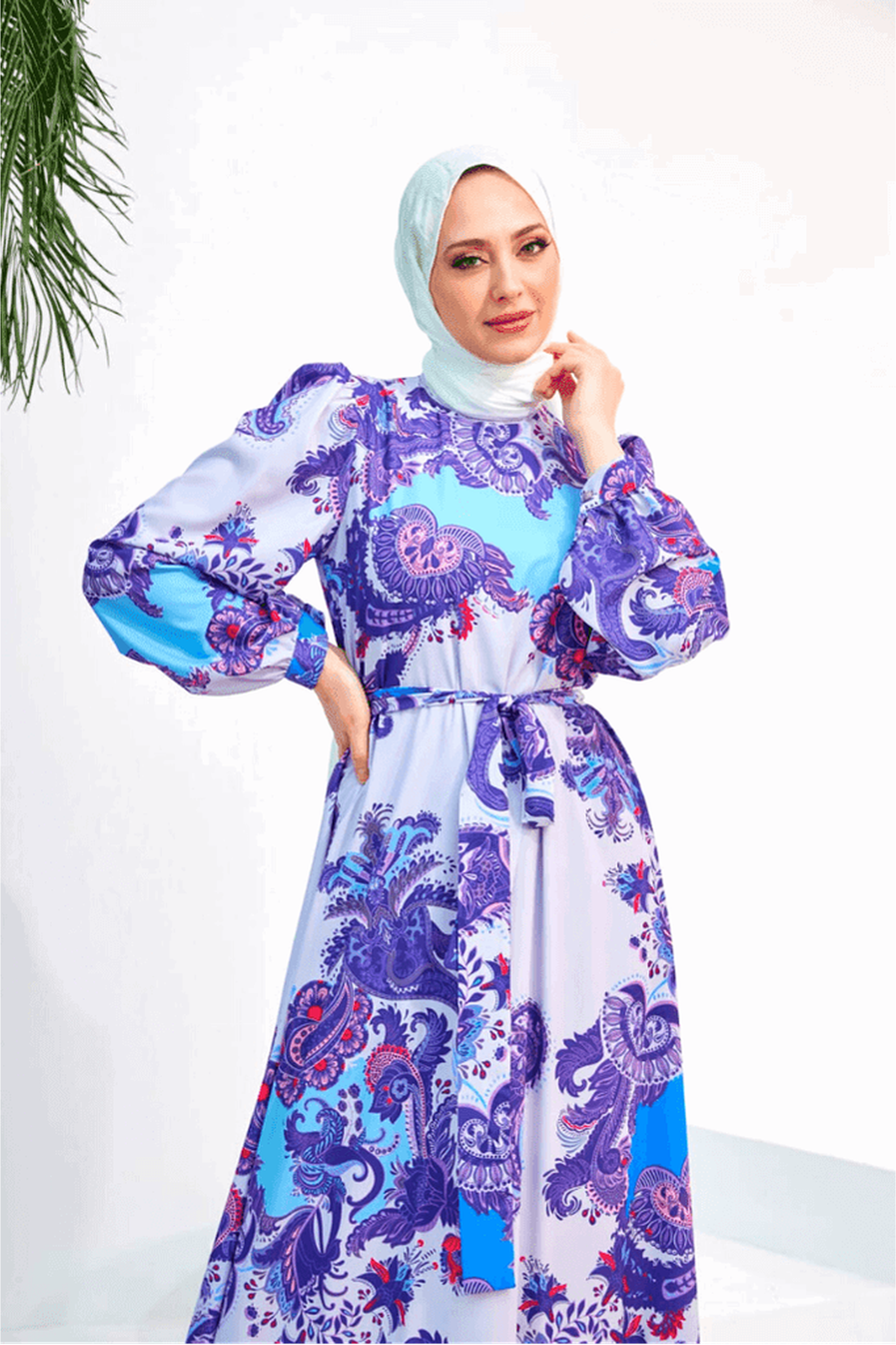Stylish Kimberly Multicolor Maxi Dress with Long Sleeves - Perfect for Casual Outings, Beach Vacations & Boho Fashion