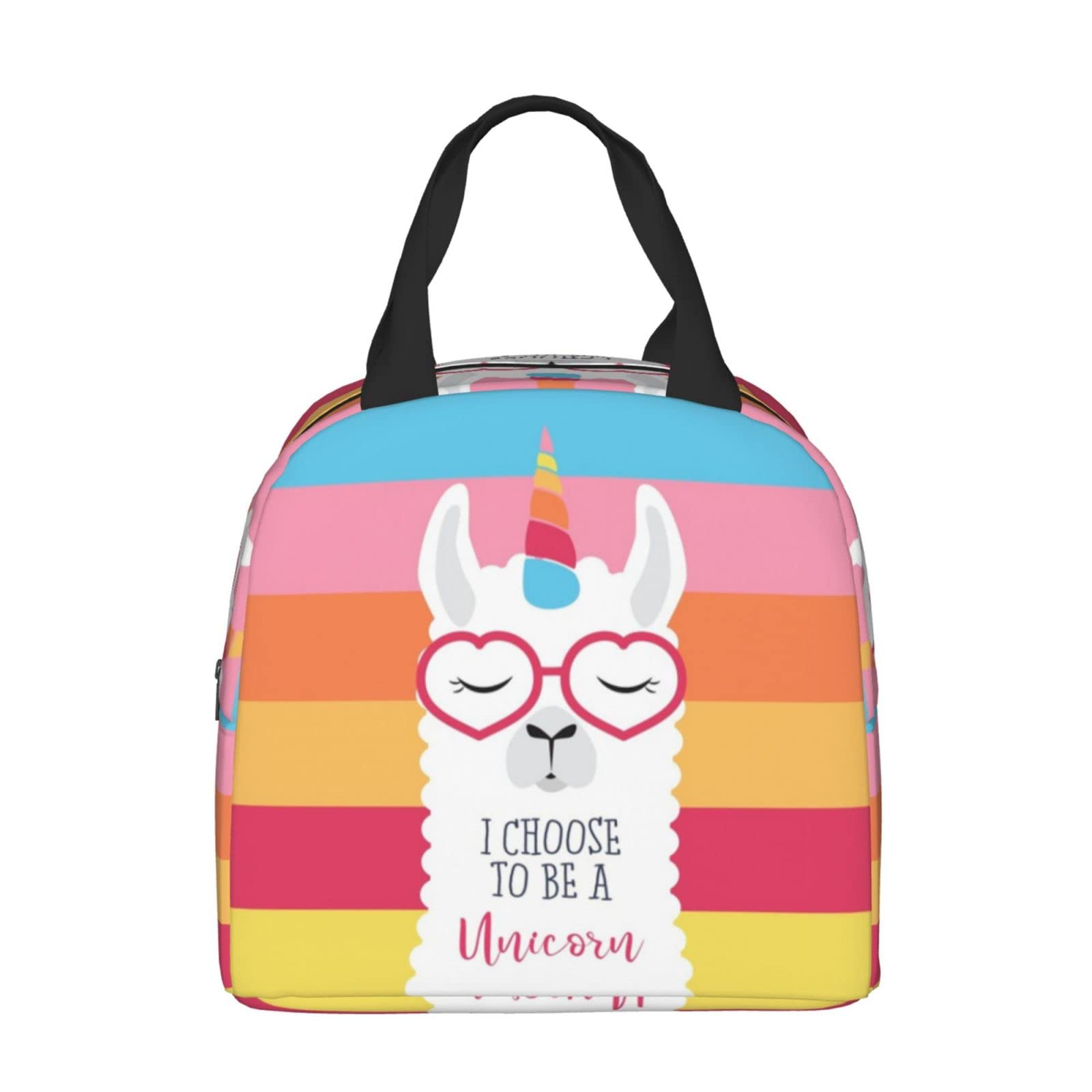 Insulated Unicorn Llama Lunch Box - Reusable Thermal Lunch Bag for Women & Men | Perfect for Office, School, Camping, Hiking, Picnics, Beach & Travel | Keeps Food Fresh All Day