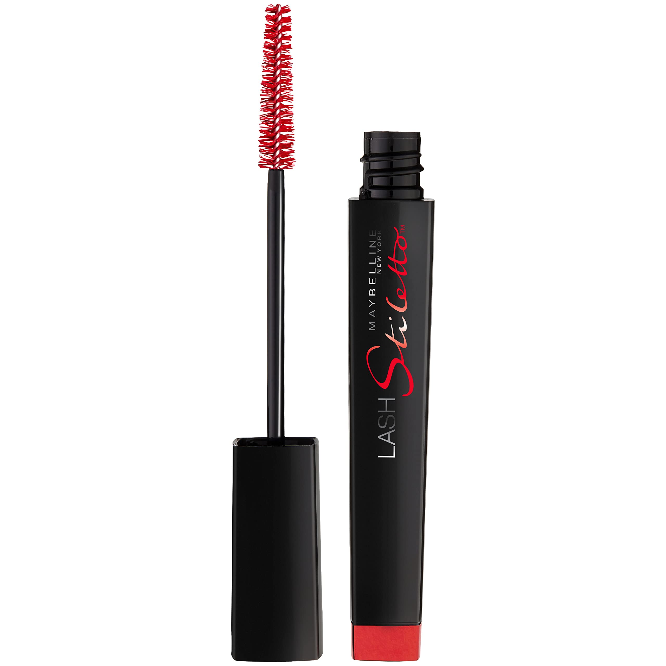 Maybelline Lash Stiletto Ultimate Length Waterproof Mascara - Very Black Volumizing & Lengthening - 1 Count (0.28 fl oz) - Long-Lasting Smudge-Proof Formula for Dramatic Eye Looks - Perfect for Weddings, Parties & Everyday Wear