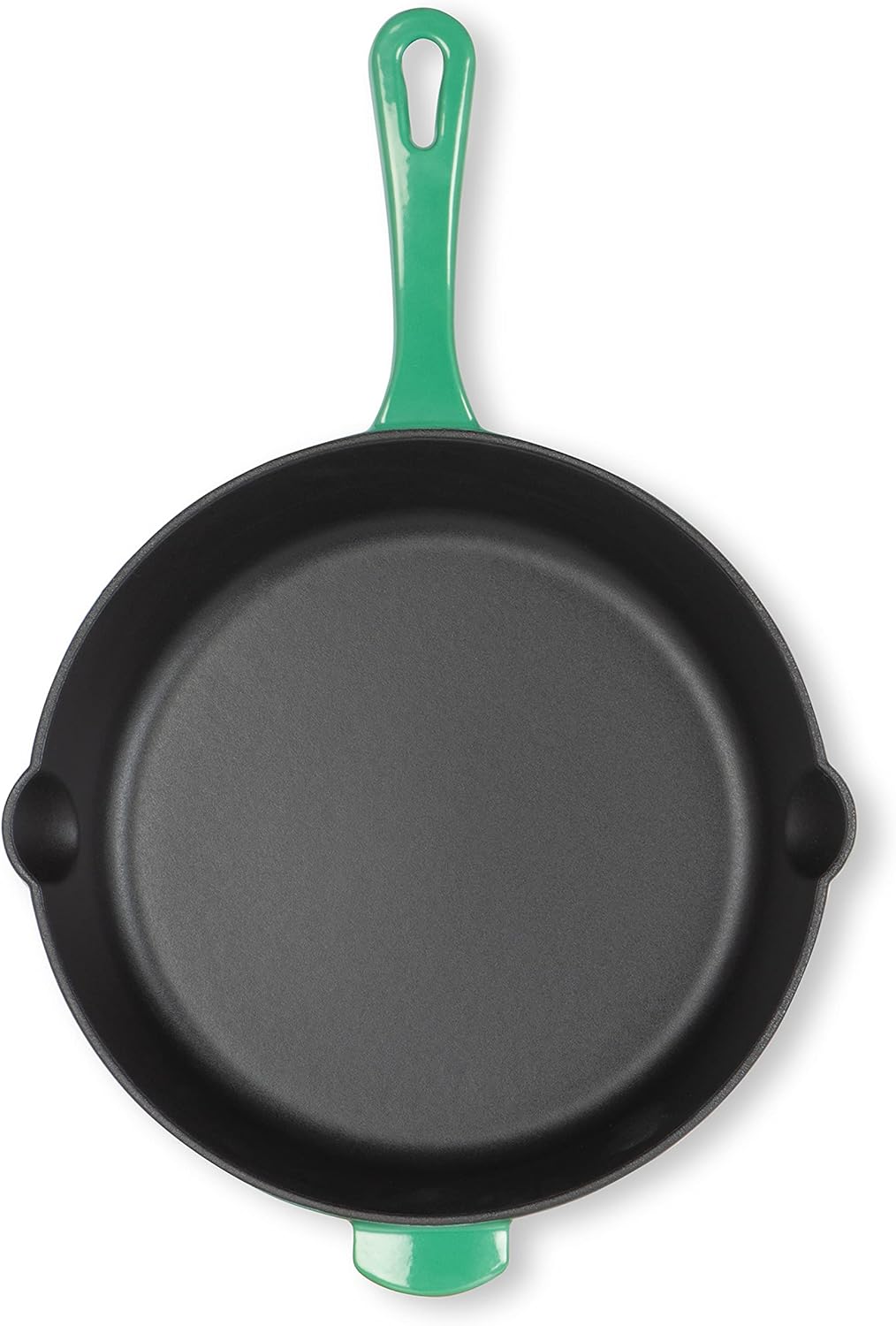 Cuisinart CI22 24SGNC 10-Inch (25cm) Cast Iron Skillet - Sea Green Nonstick Frying Pan for Stovetop, Oven & Grill - Perfect for Searing, Baking & Frying Steaks, Eggs & Pancakes