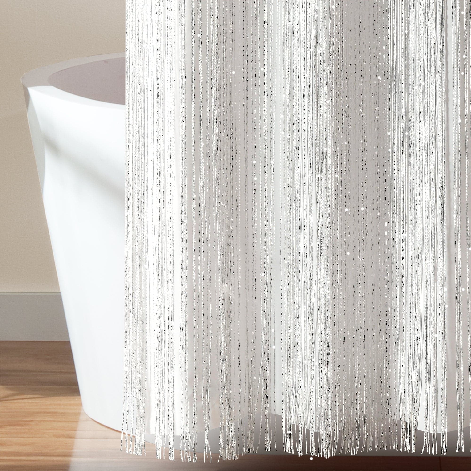 Night Sky Starry String Thread Shower Curtain Set with PEVA Lining - Waterproof Bathroom Decor for Kids & Adults, Perfect for Galaxy Themed Bedrooms & Spa Bathrooms