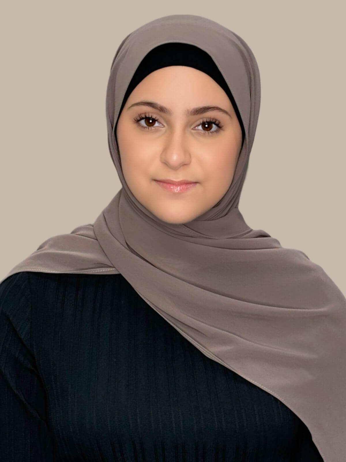 Luxury Chiffon Hijab Scarf for Women - Modish Girl Sandstone Color - Perfect for Daily Wear, Prayer, and Special Occasions
