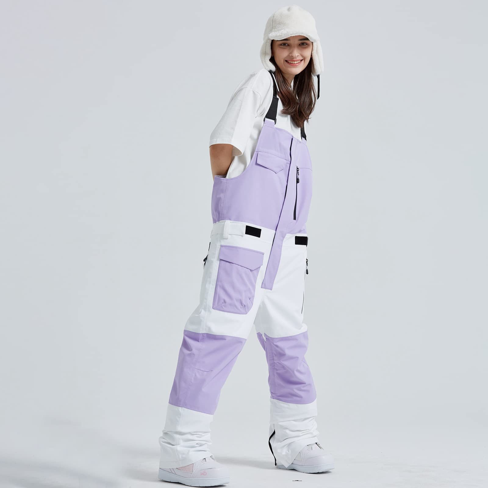 Waterproof Insulated Ski Overalls for Women & Men - Windproof Snow Bibs Pants for Skiing & Snowboarding | Perfect for Outdoor Winter Sports & Cold Weather Activities