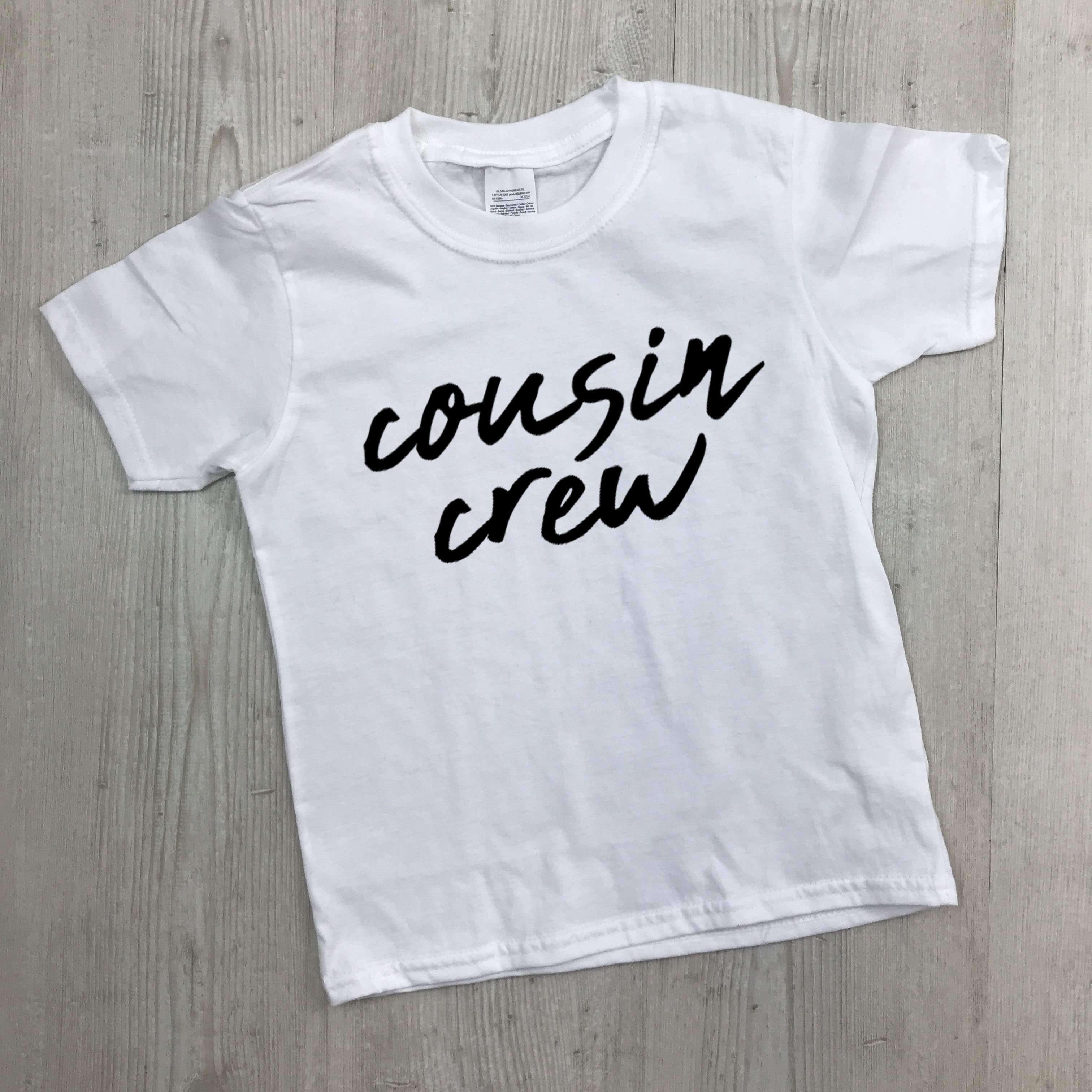 Cousin Crew Script Tees 00 (MRK X) - Trendy Graphic T-Shirts for Men & Women - Perfect for Casual Wear, Street Style & Everyday Outfits