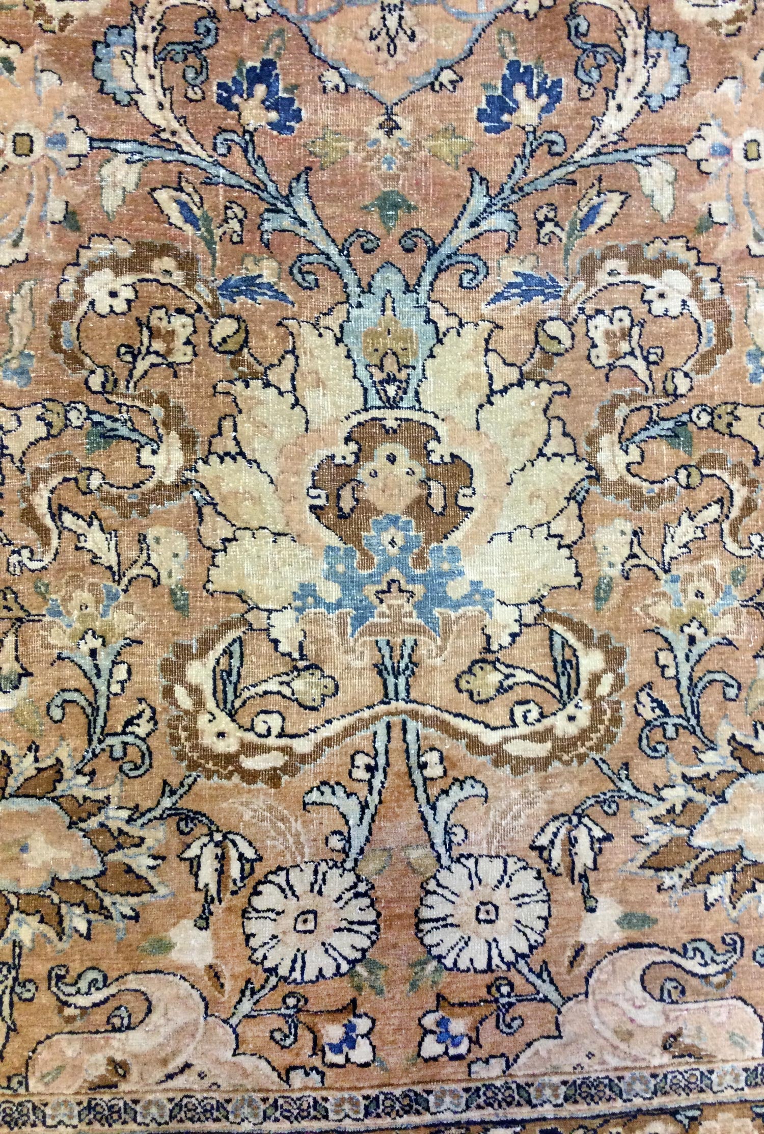 Handwoven Antique Tabraz Traditional Persian Rug - Premium Wool Carpet for Living Room, Bedroom & Home Decor - JF5295