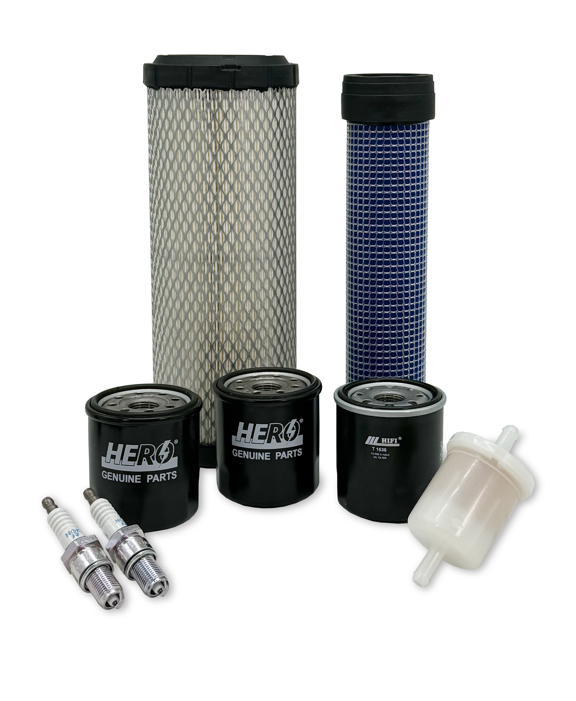 HERO® Maintenance Filter Kit for Kubota SZ22NC 48 2 Stand-On Mower - Air Oil Fuel Filters Replacement - Perfect for Lawn Care & Commercial Landscaping