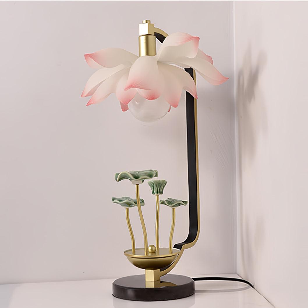 Modern Lotus Table Lamp - Elegant Bedside & Living Room Lighting for Home Decor - Perfect for Bedrooms, Offices, and Cozy Reading Nooks