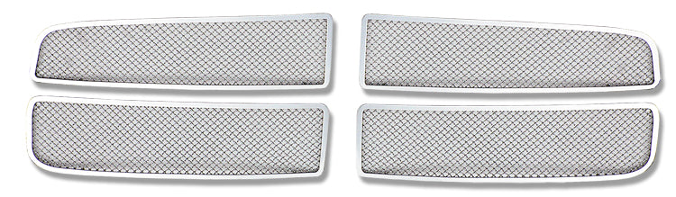 APS Polished Stainless Steel Upper Mesh Grille for 2002-2005 Dodge Ram 1500/2500/3500 - Durable Replacement Grille for Enhanced Style & Protection - Perfect for Off-Roading & Truck Customization