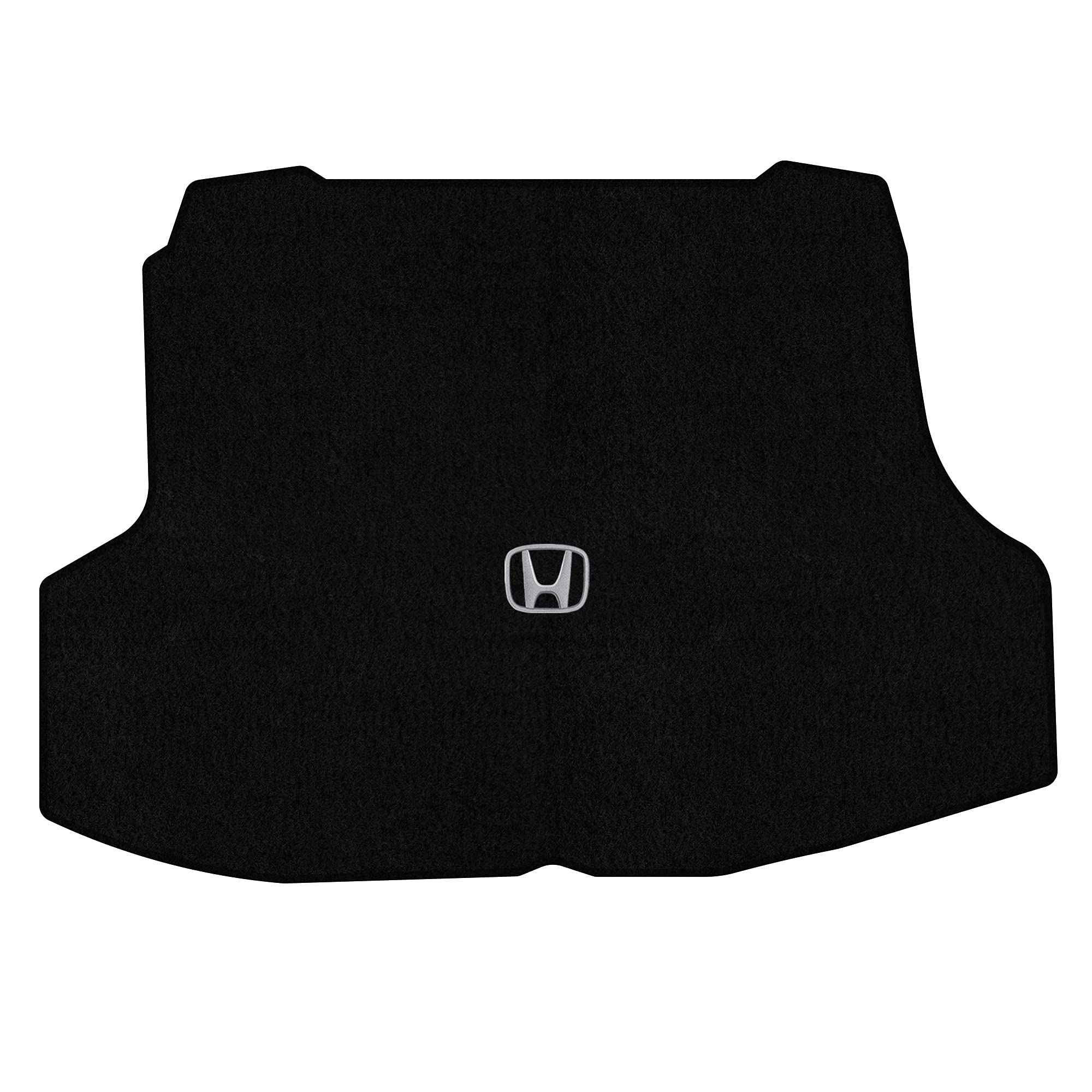 Premium Custom-Fit Carpeted Floor Mats for 2001-2005 Honda Civic Coupe - Luxury Car Floor Liners with Trunk Mat (Black/Silver H) | All-Weather Protection & Enhanced Interior Style