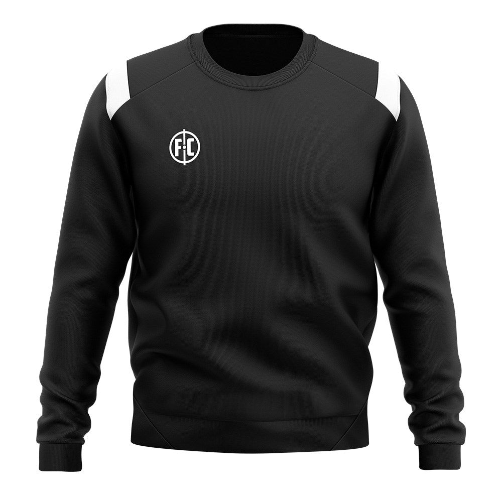 FC Contrast Sweatshirt - Black & White Pullover Hoodie for Men & Women | Streetwear Fashion, Casual Wear, Gym & Lounge Outfit