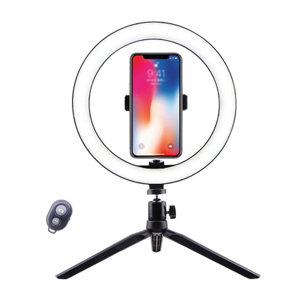 Portable Ring Light with Tripod & Phone Holder for Live Streaming & Makeup | 26cm LED