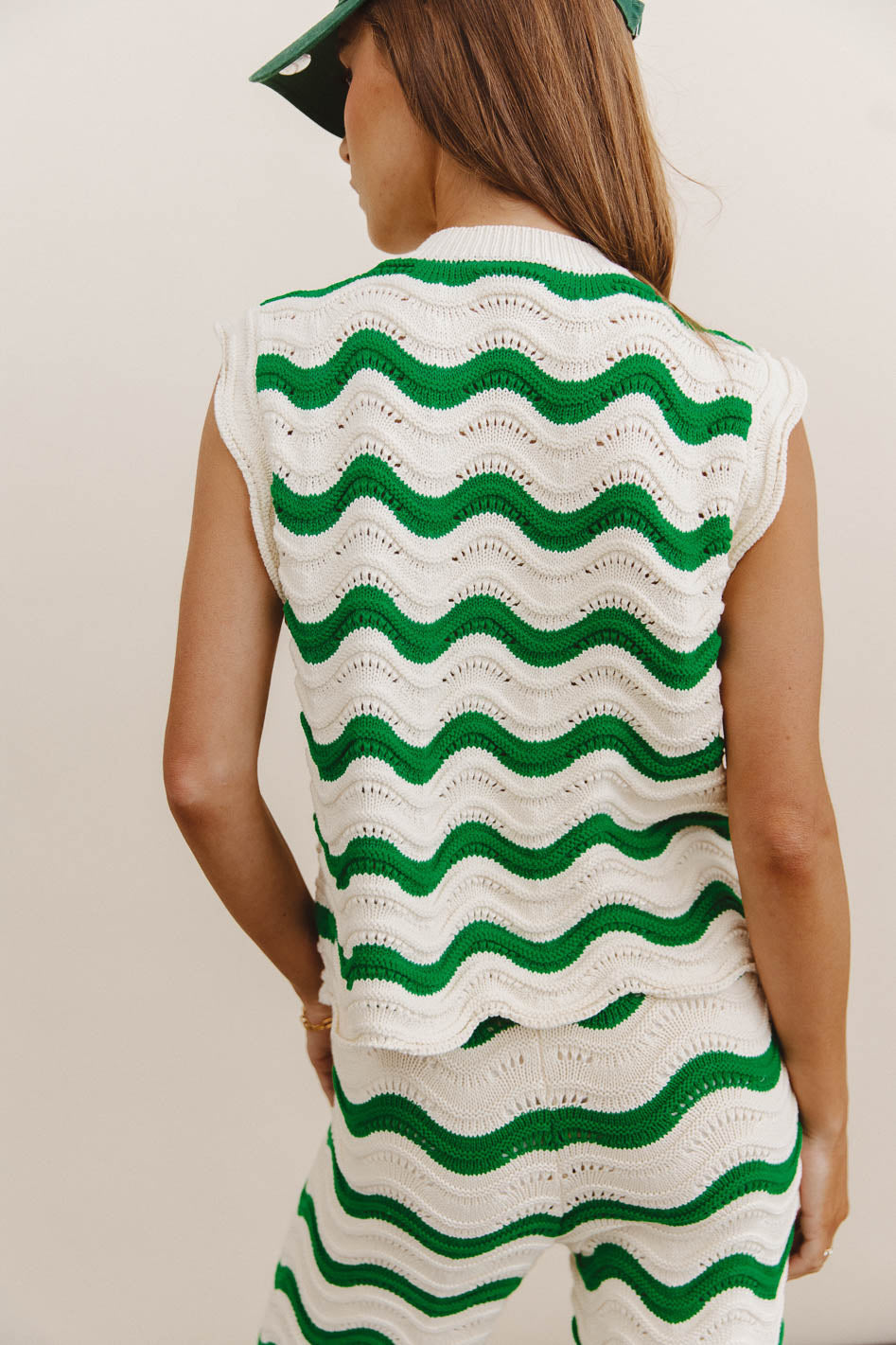Elenor Green Knit Top for Women | Soft Comfortable Casual T-Shirt | Perfect for Everyday Wear, Office & Outings