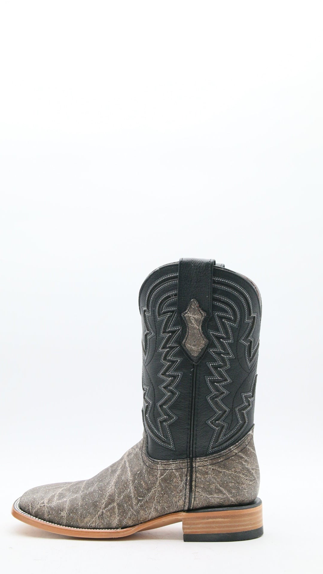 Rock'em Elephant Square Toe Cowboy Boots for Men - Western Style Leather Riding Boots with Comfortable Cushion - Perfect for Rodeo, Country Music Festivals & Outdoor Adventures