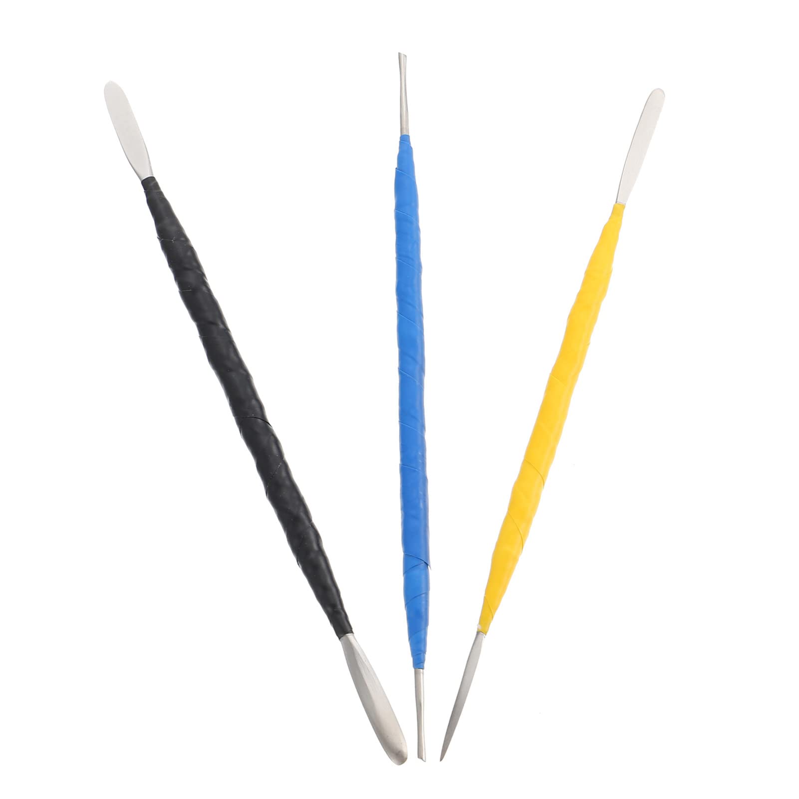 SEWACC 3-Piece Clay Sculpting Tools Kit - Polymer Clay Carving Tools for Pottery, Modeling & Ceramics - Perfect for Artists, DIY Crafts & Sculpture Projects