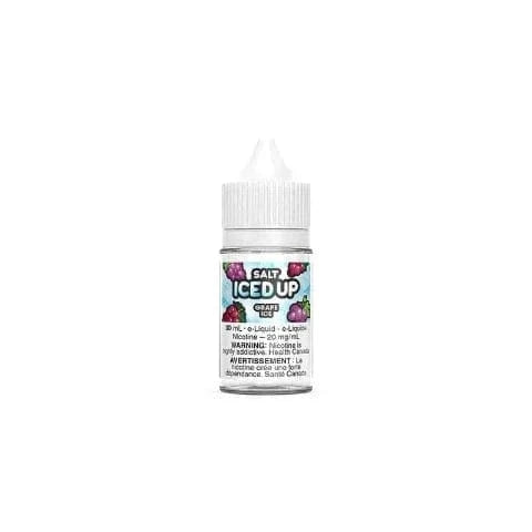 Grape Ice Nic Salt - Iced Up Salts 30mL E-Liquid for Vape Pods - Refreshing Menthol Flavor | Perfect for All-Day Vaping & On-The-Go Use