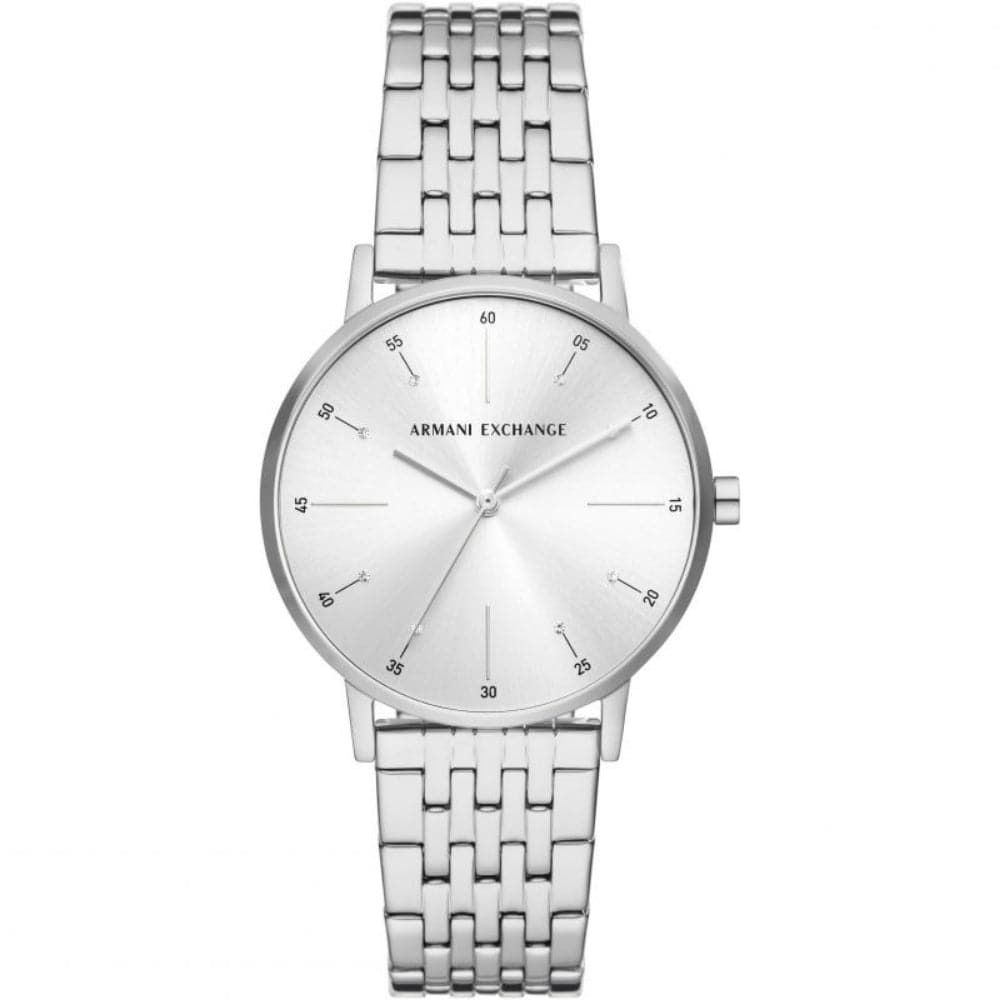 Armani Exchange Women's Watch AX5578 - Silver Dial & Stainless Steel Strap | Fashion Accessory for Work, Party & Everyday Wear