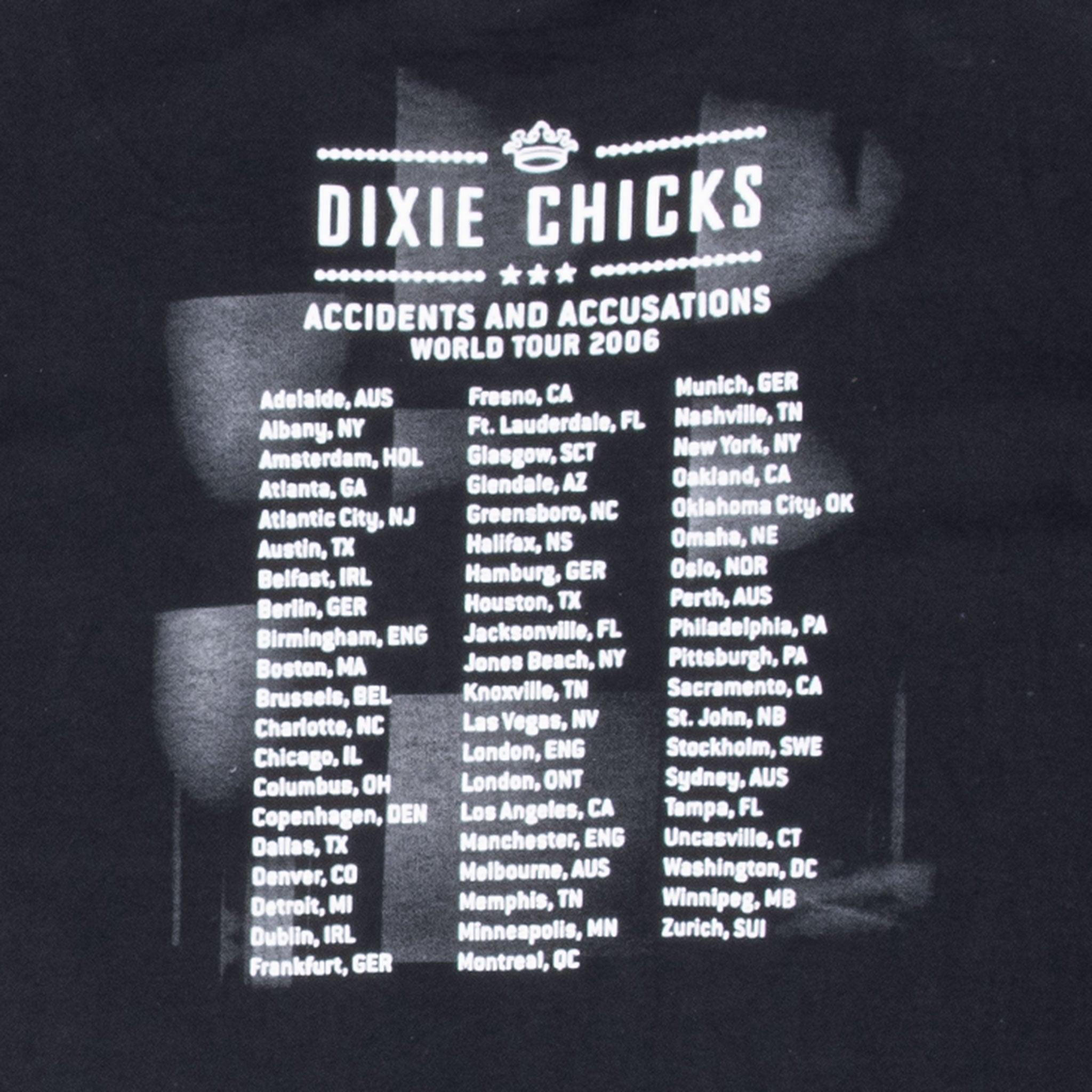 Vintage DCX Dixie Chicks 2006 Tour Tee Shirt 2XL - Soft Cotton Band Merch for Concerts & Casual Wear