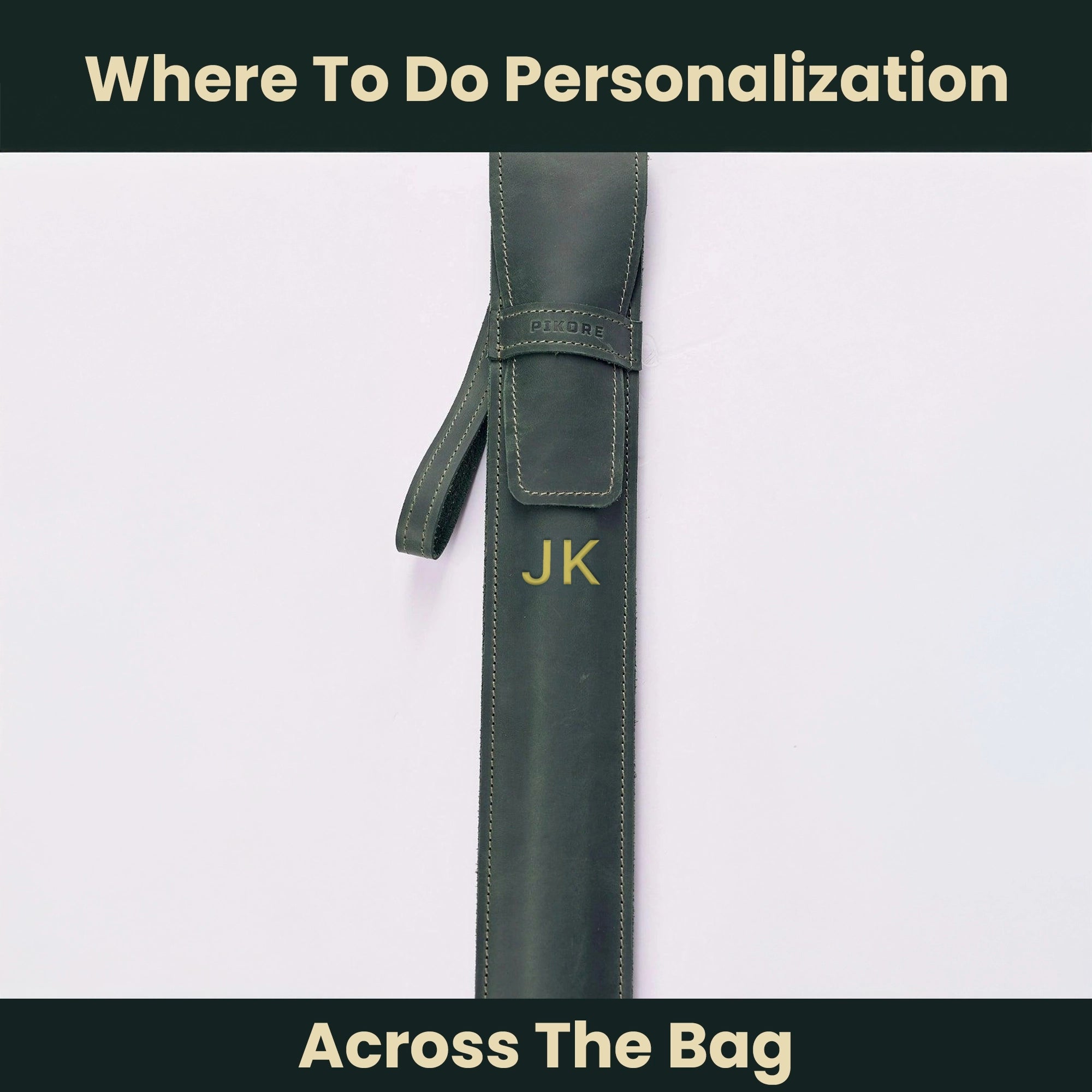 Custom Leather Drum Stick Bag - Personalized Drumstick Holder for Musicians - Perfect for Drummers, Percussionists & Music Lovers