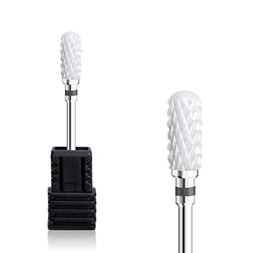 Ceramic Carbide Nail Drill Bits - Professional Rotating Burr Milling Cutters for Electric Manicure & Pedicure Tools | Perfect for Nail Salons, Home Grooming & DIY Nail Care