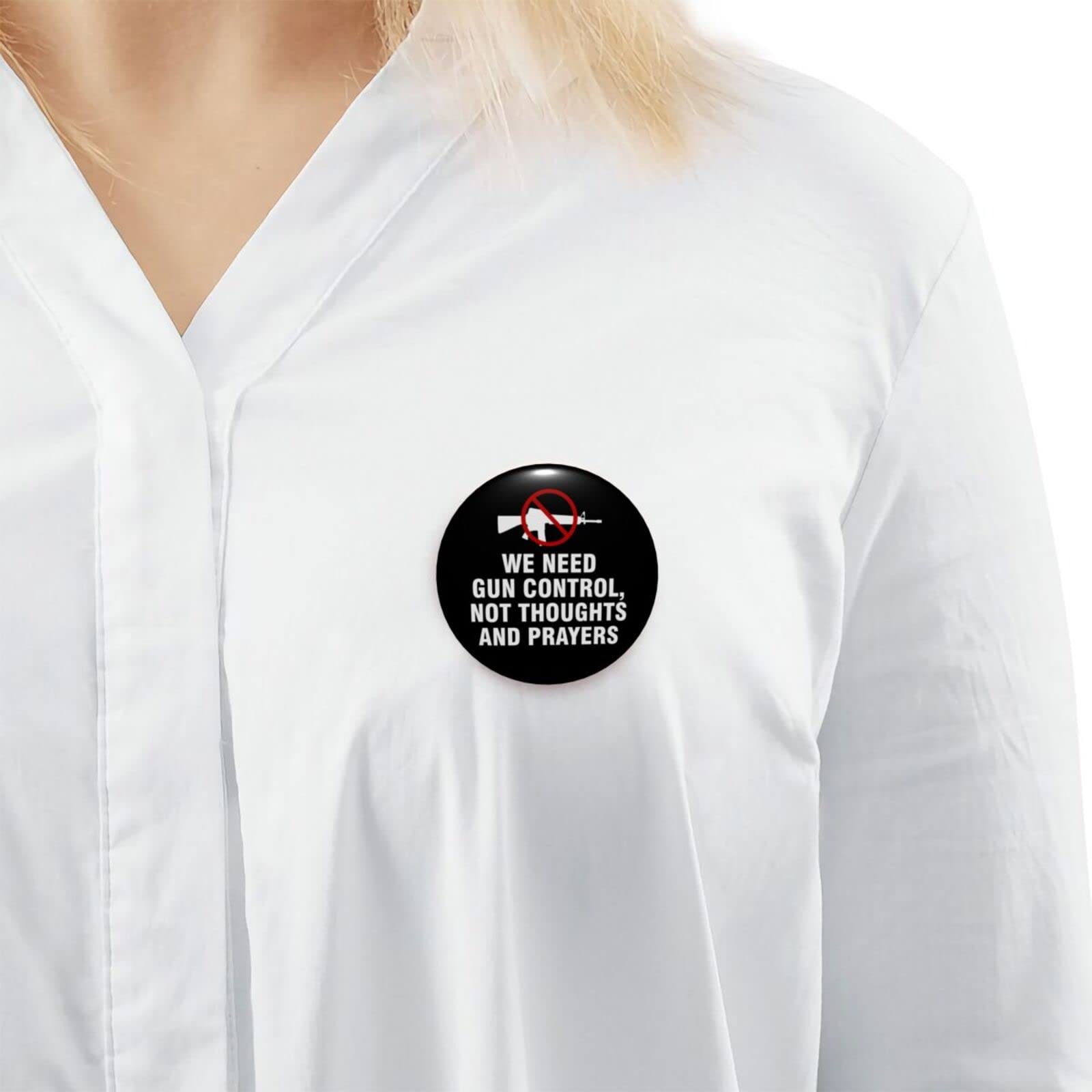 Uvalde Texas Strong Anti Gun Violence Pins - End Gun Violence Buttons & Round Badges for Gun Control Awareness - Wear at Protests, Rallies & Memorials