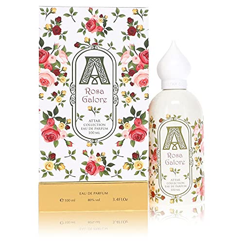 Attar Collection Rosa Galore Eau De Parfum Spray for Women - 3.4 oz Floral Fragrance | Romantic Date Night & Special Occasion Perfume
