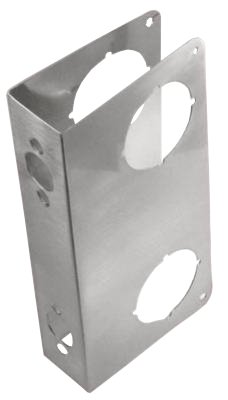 9-Inch Stainless Steel Door Reinforcer - Heavy Duty Security Plate for Exterior & Interior Doors - Perfect for Home, Office & Apartment Security (Fits Standard Door Frames)