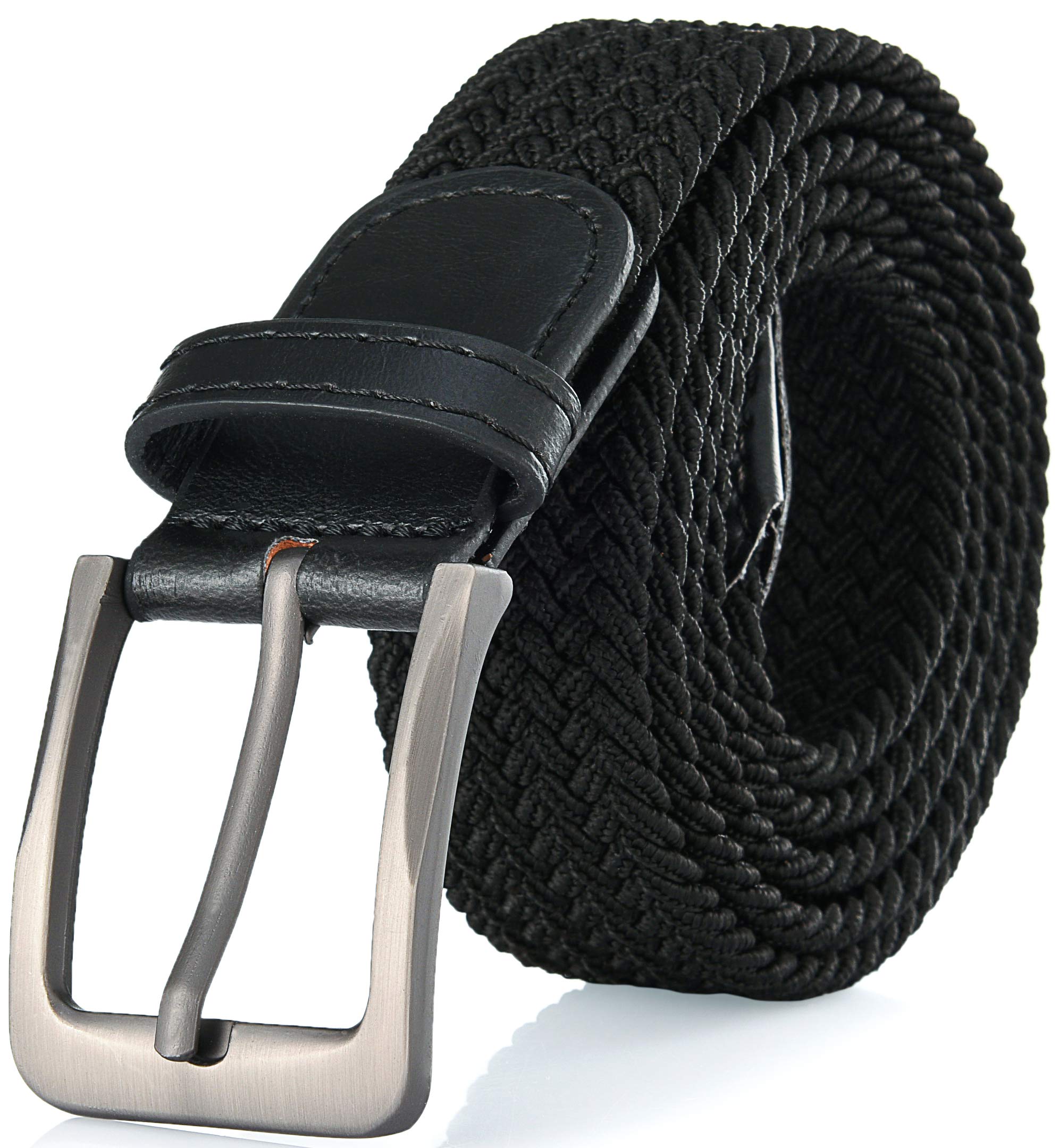 Men's Stretch Woven Belt - Casual Elastic Braided Waistband for Everyday Wear