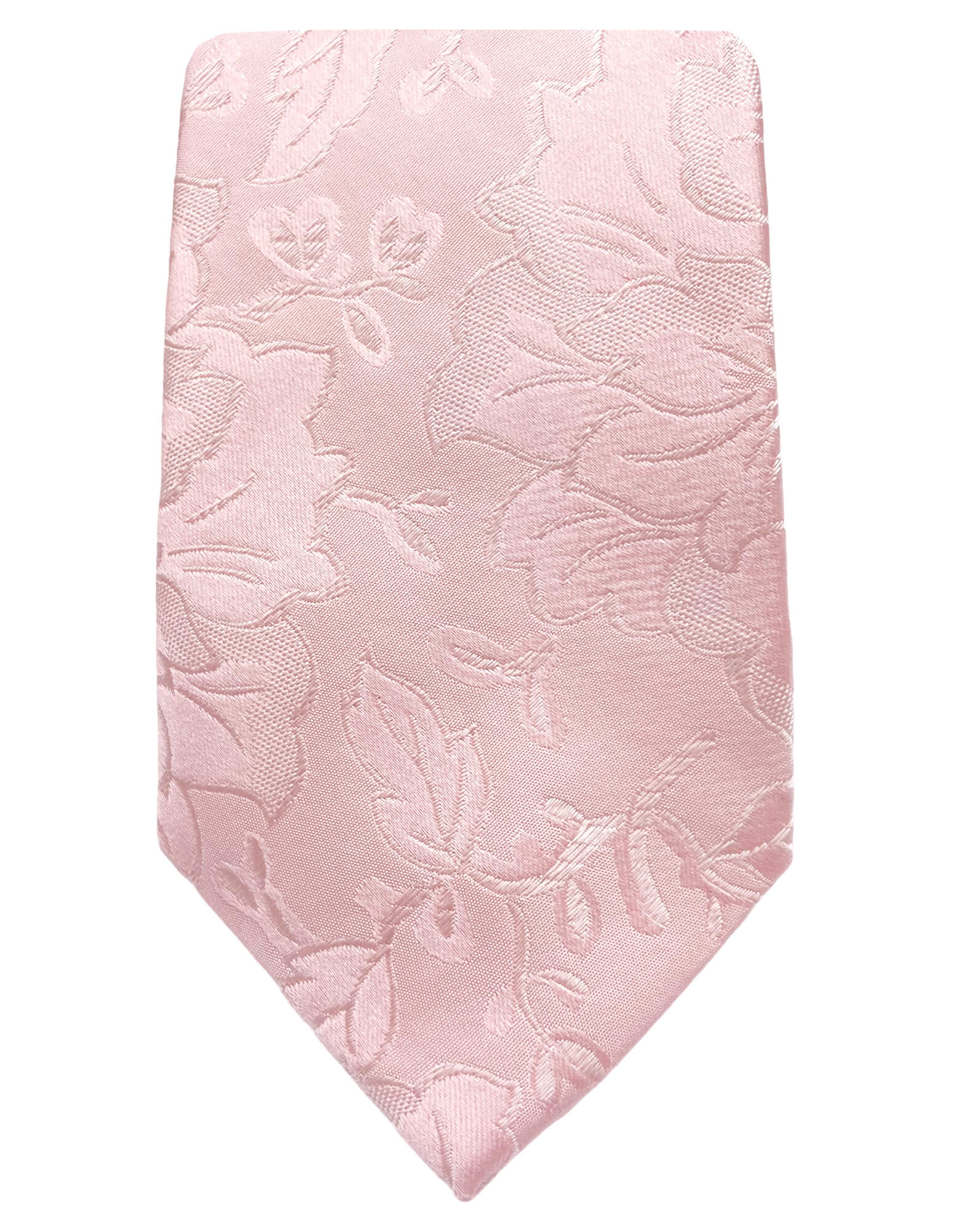 DÉCLIC Floral Silk Tie for Men - Elegant Pink Necktie for Weddings, Business & Formal Events