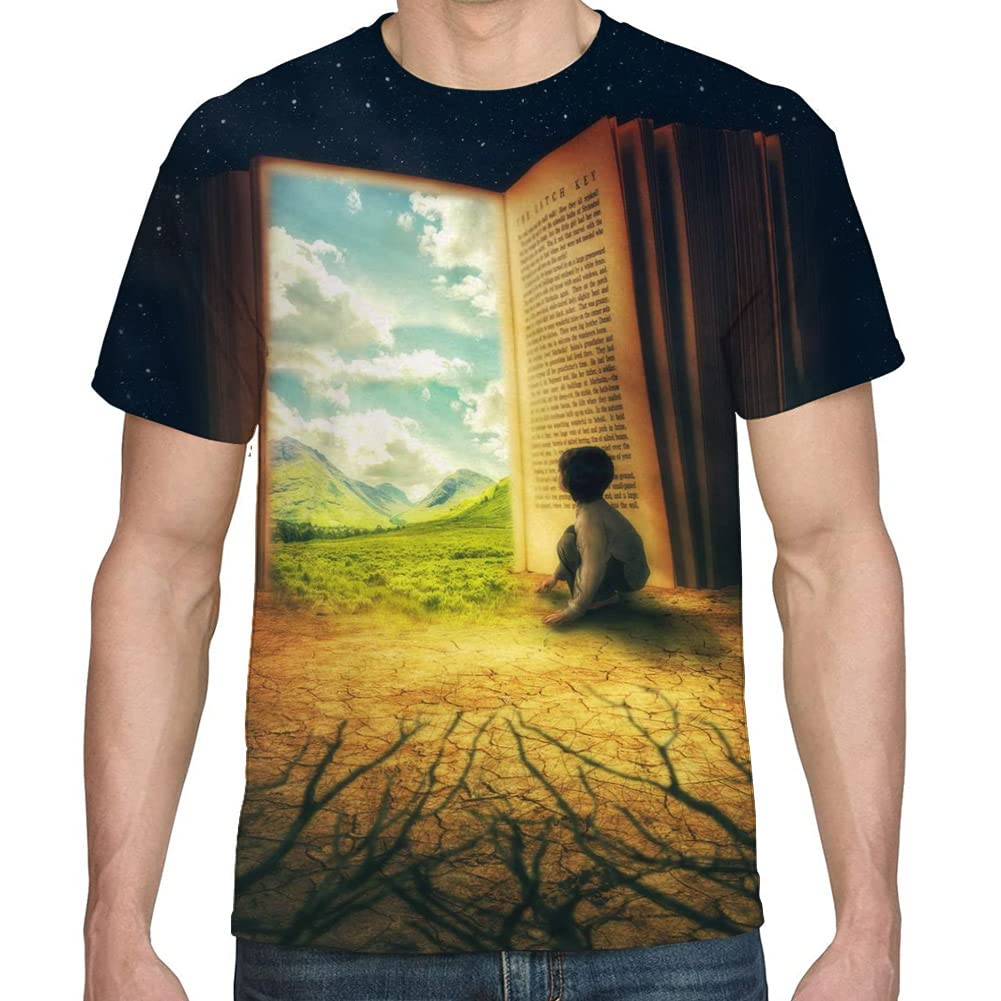 3D Printed Graphic T-Shirt for Men - Cool & Stylish Casual Tee - Sizes S to 3XL - Perfect for Streetwear, Gaming & Everyday Fashion