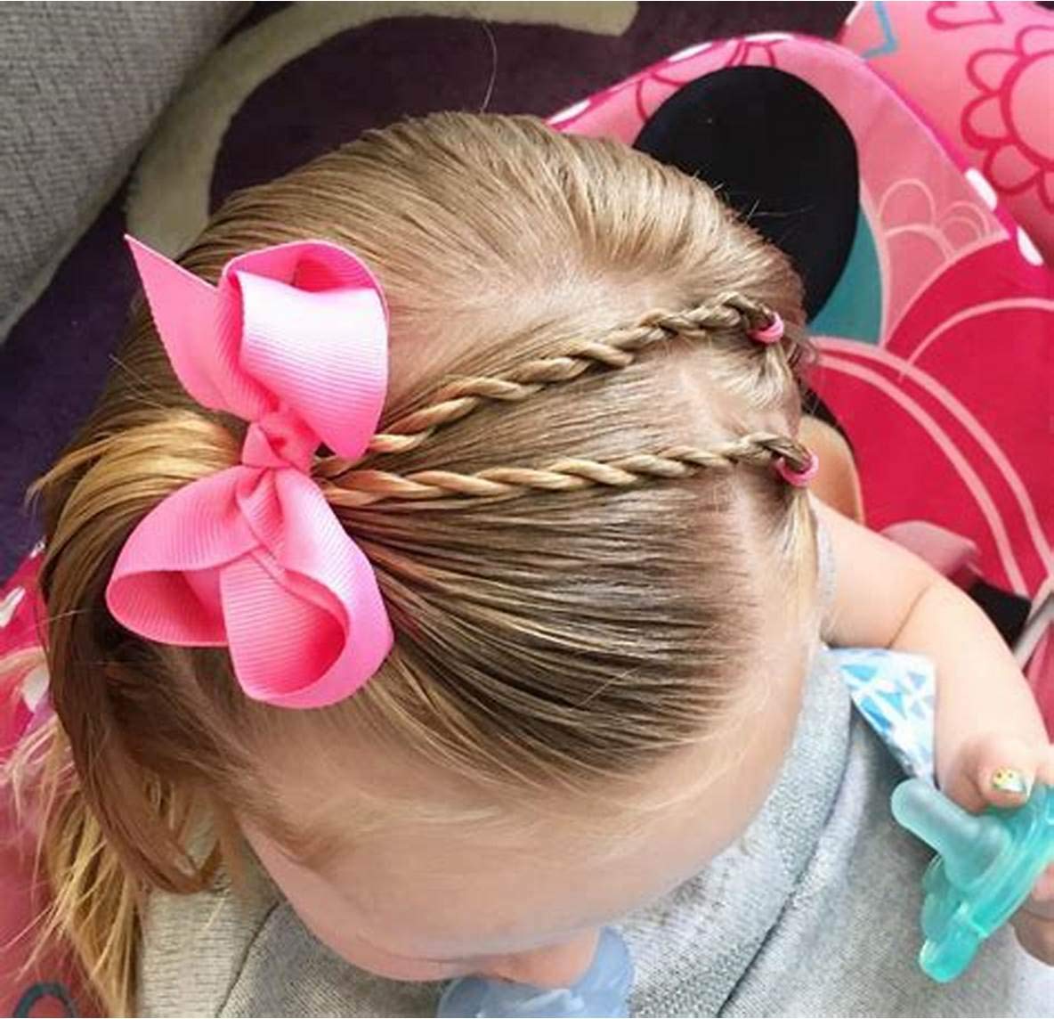 40pcs Girls Hair Bows Clips Set - Colorful Pigtail Cheer Alligator Hair Clips for Baby Toddlers & Kids | Perfect for School, Parties, and Daily Styling
