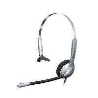 Senniser SH330 Monaural Headset with Noise-Canceling Microphone - Professional Single-Ear Headset for Call Centers, Office, and Customer Service