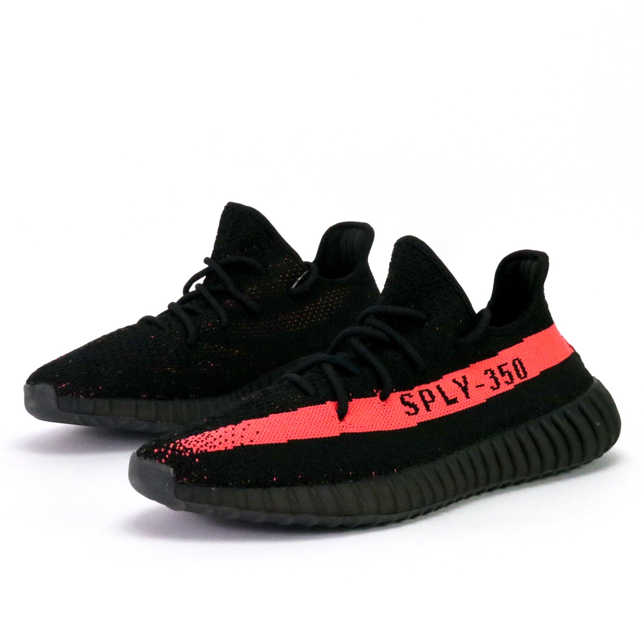 Adidas Yeezy Boost 350 V2 Sneakers - Core Black/Red/Pink Men's Running Shoes for Jogging, Gym & Casual Wear