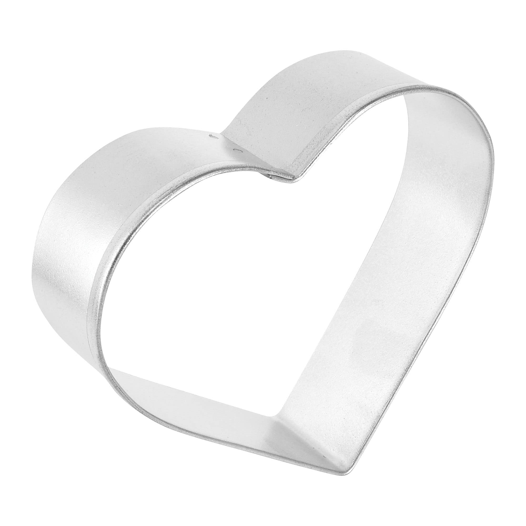 Heart-Shaped 3.25 Inch Cookie Cutter - Durable Tin-Plated Steel Baking Tool for Valentine's Day, Wedding, and Holiday Cookies | Perfect for DIY Desserts, Party Favors, and Home Baking