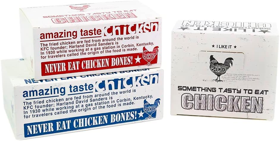 50 Pack Medium Fried Chicken Containers 6.9